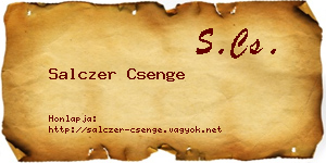 Salczer Csenge névjegykártya